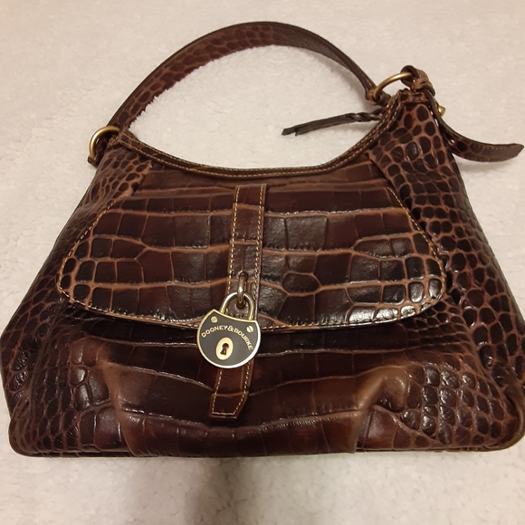 Dooney and Bourke Hobo Croc Print Purse - Picture 2 of 16